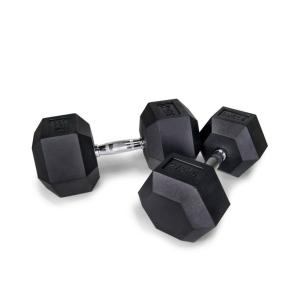 Halteres fitnessdigital hexagonal (par) (Peso: 22.5kg)