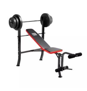 Banco Marcy PM2084 + Set de discos de 45 Kg