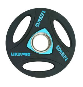 Disco olímpico de treino de uretano LIVEPRO (Peso: 1.25kg)
