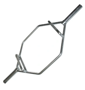 Barra olímpica Body-Solid Trap Bar com pegas elevadas