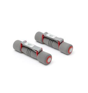Mancuernas Reebok Softgrip Gris/Rojo 1kg