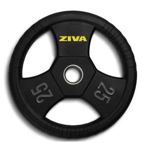 Disco olímpico em aço Ziva Performance RPU (Peso: 25kg)