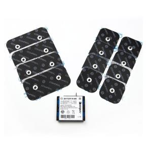 Pack Compex Bateria + 8 Eléctrodos 5x5 cm + 4 Eléctrodos 5x10 cm