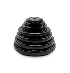 Conjunto de discos de borracha fitnessdigital tri grip