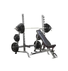 Rack + banco profissional Body-Solid para multi press