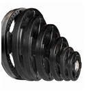 Set de Disco olímpico em caucho com agarres Body-Solid (Peso: 200kg)