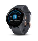 Pulseira de actividade Garmin Vívoactive 3 Music Azul granito com rosa dourado KM0 Pulseira de actividade Garmin Vívoactive 3 Music Azul granito com rosa dourado KM0