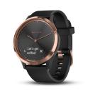 Garmin Vívomove HR Rosa dourado com bracelete preta em silicone Pequeno/Médio Garmin Vívomove HR Rosa dourado com bracelete preta em silicone Pequeno/Médio