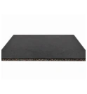 Pavimento de Borracha Contínuo 20 mm 100 x 100 cm Preto Mate