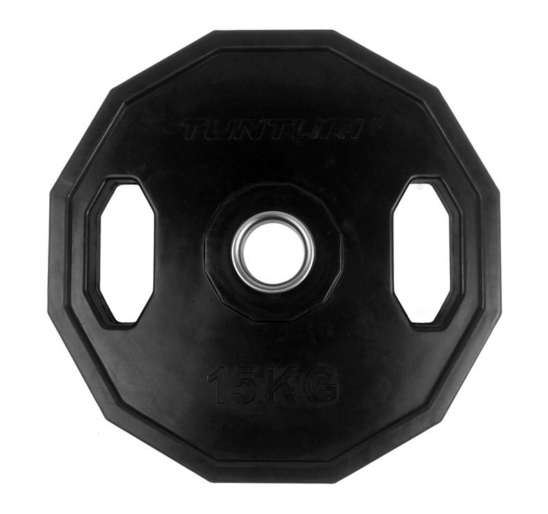 Discos Olimpicos Tunturi Olympic Rubber Plates - 15kg Unidade