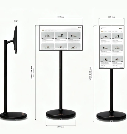 Monitor tactil 24 para sesiones de pilates 2